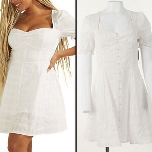 Guess Short-Sleeve Heidi Dress - Pure White